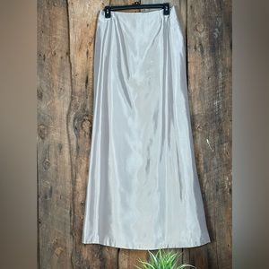 Carmen Marc Valvo Collection Long Champagne Skirt - Size 6